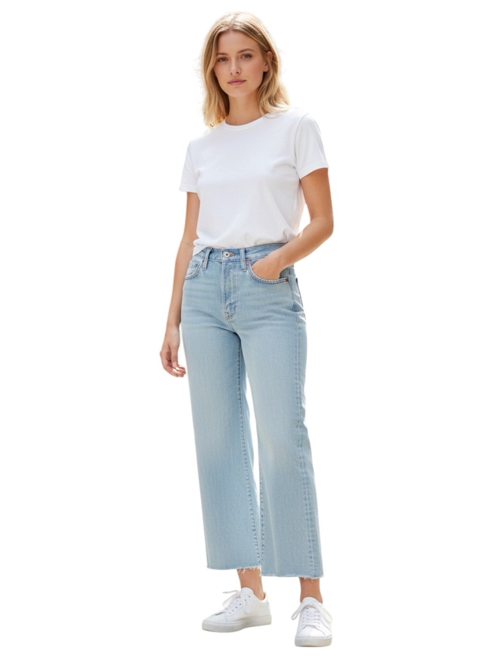 Levi's Women's Ribcage Straight‎ Ankle Super High Rise Jeans, Lt Blue, 25x27